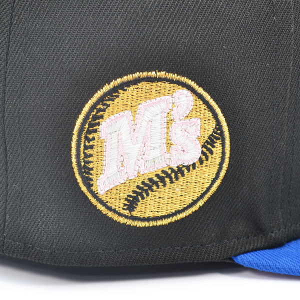 Seattle Mariners 1987 M's Exclusive New Era 59Fifty Fitted Hat - Black/Blue Azure
