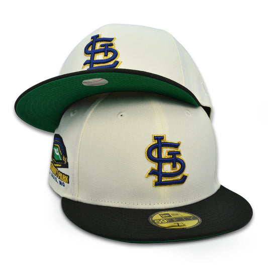 St.Louis Cardinals SPORTSMAN'S PARK Exclusive New Era 59Fifty Fitted Hat - Chrome/Black