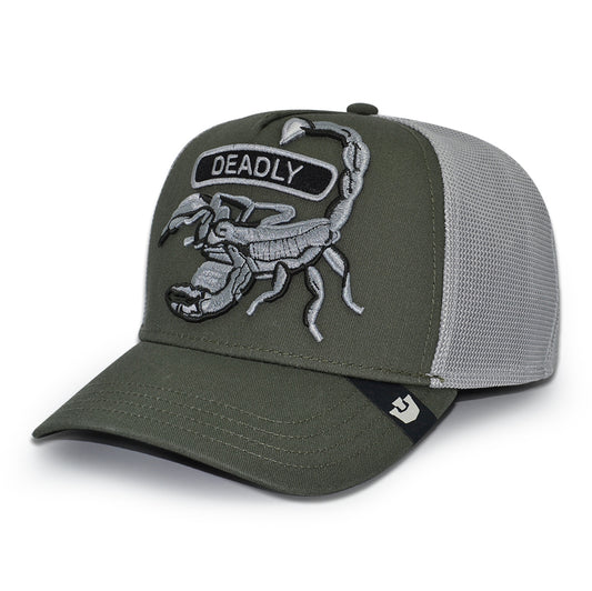 CLASSIC DEADLY ROCKER Goorin Bros Mesh Trucker Snapback Hat - Palm