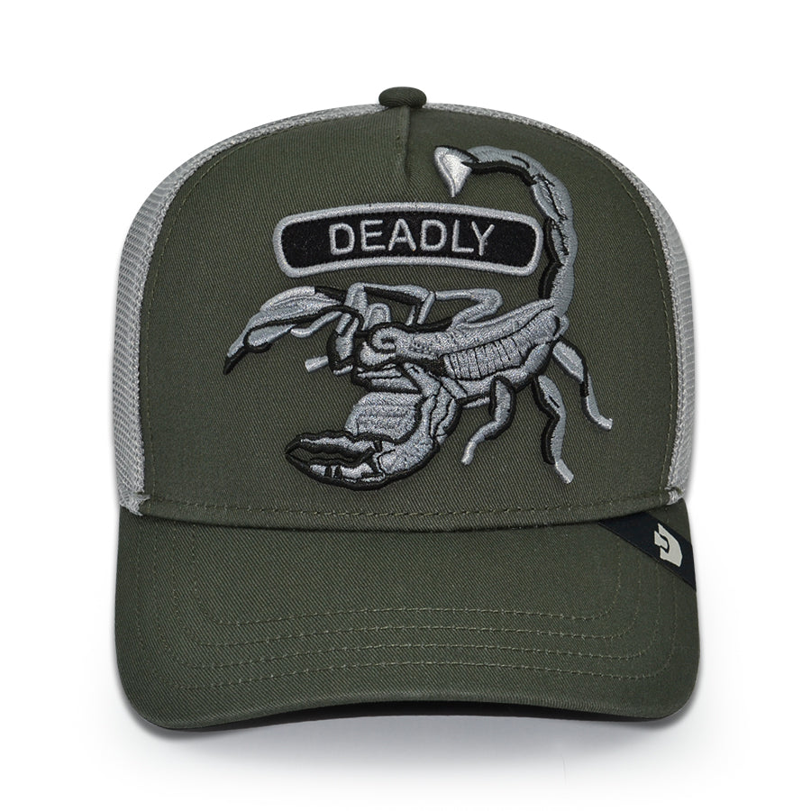 CLASSIC DEADLY ROCKER Goorin Bros Mesh Trucker Snapback Hat - Palm