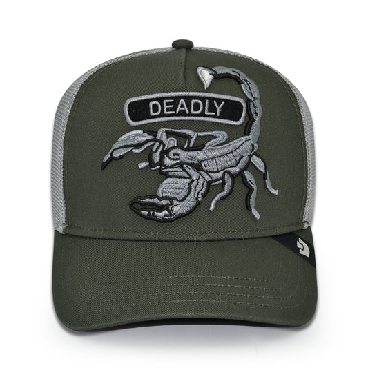 CLASSIC DEADLY ROCKER Goorin Bros Mesh Trucker Snapback Hat - Palm