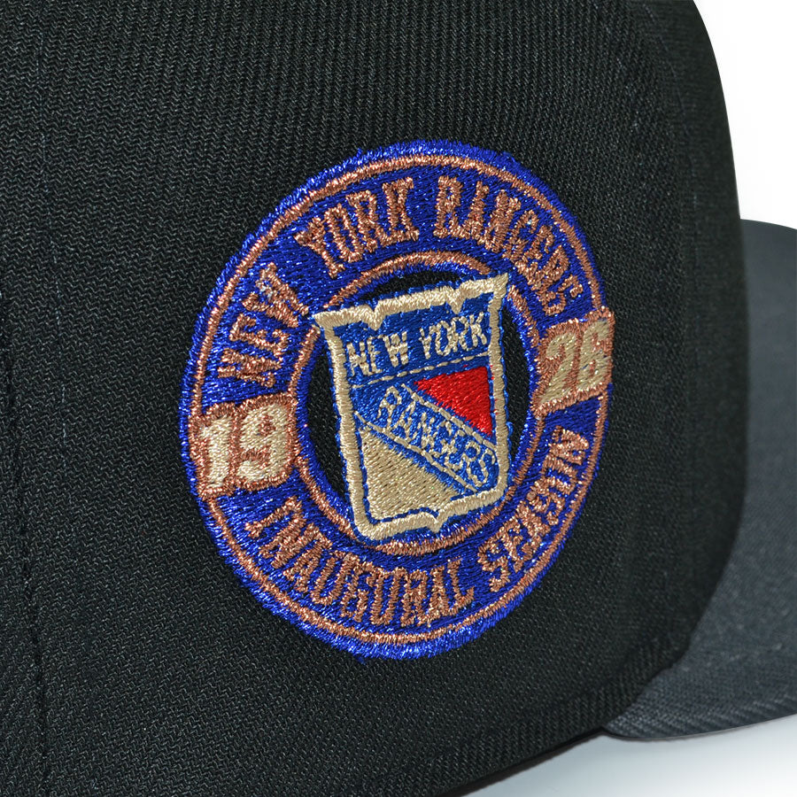 New York Rangers "THE TORCH" Exclusive New Era 59Fifty Fitted Hat - Black/Dark Graphite