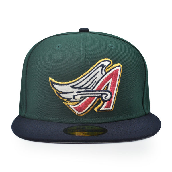 Anaheim Angels 50th Anniversary Exclusive New Era 59Fifty Fitted Hat - Dark Green/Navy