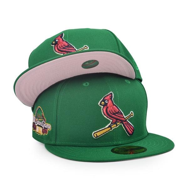 St.Louis Cardinals 2009 ALL-STAR GAME  Exclusive New Era 59Fifty Fitted Hat - Kelly Green/Pink UV