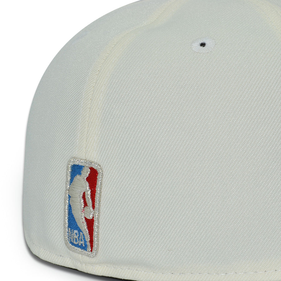 Chicago Bulls "WINDY CITY BLUES" Exclusive New Era 59Fifty Fitted Hat - Chrome/Blue Reef