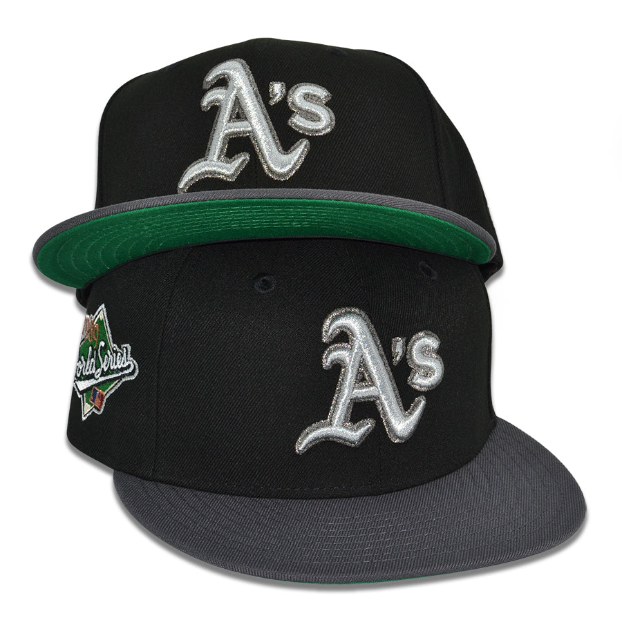 Oakland Athletics "THE TOWN" Exclusive New Era 59Fifty Fitted Hat - Black/Graphite