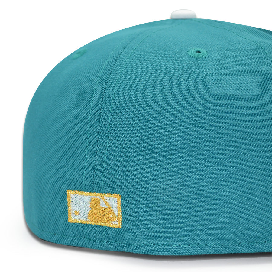 Texas Rangers “WANO T CHOPPER” Exclusive New Era 59Fifty Fitted Hat - Aqua/Walnut