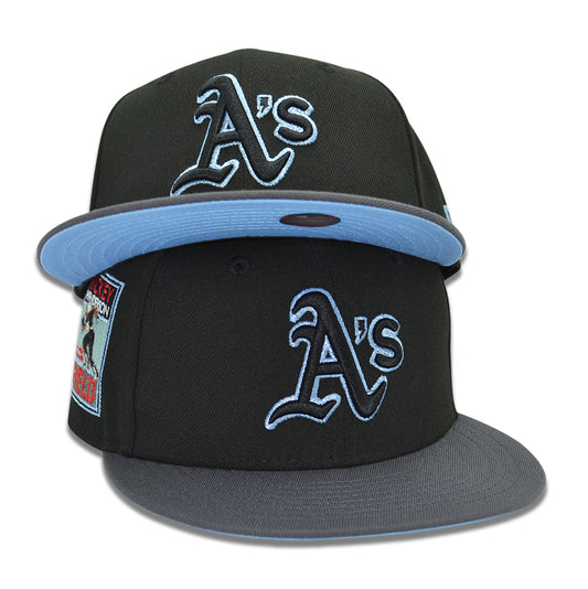 Oakland Athletics "MANTALAD" Exclusive New Era 59Fifty Fitted Hat - Black/Graphite