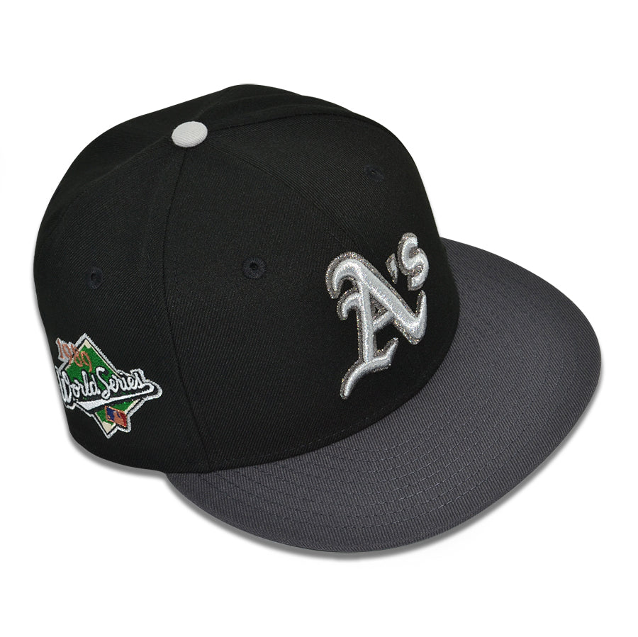 Oakland Athletics "THE TOWN" Exclusive New Era 59Fifty Fitted Hat - Black/Graphite