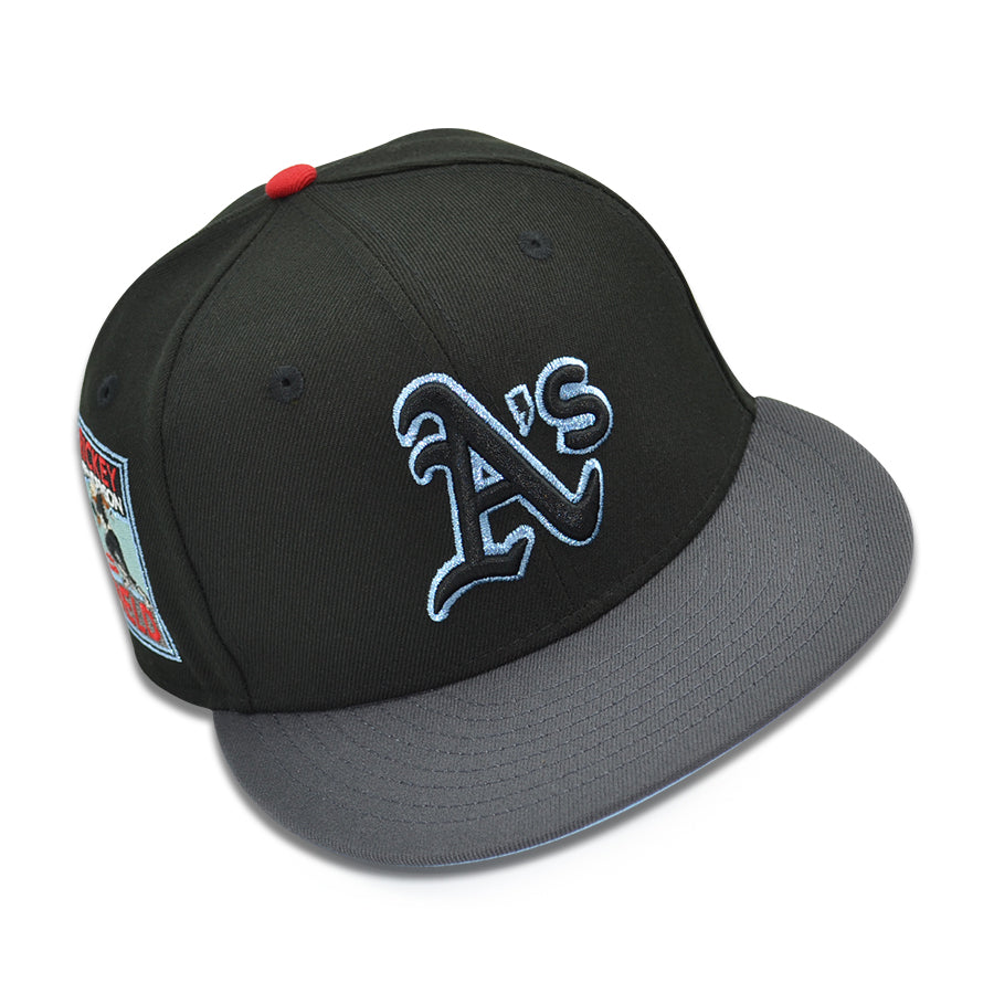 Oakland Athletics "MANTALAD" Exclusive New Era 59Fifty Fitted Hat - Black/Graphite
