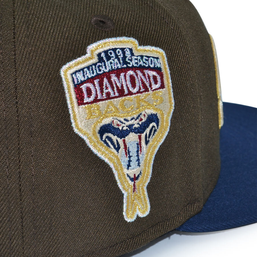 Arizona Diamondbacks "WHITE MAMBA" Exclusive New Era 59Fifty Fitted Hat - Walnut/Oceanside