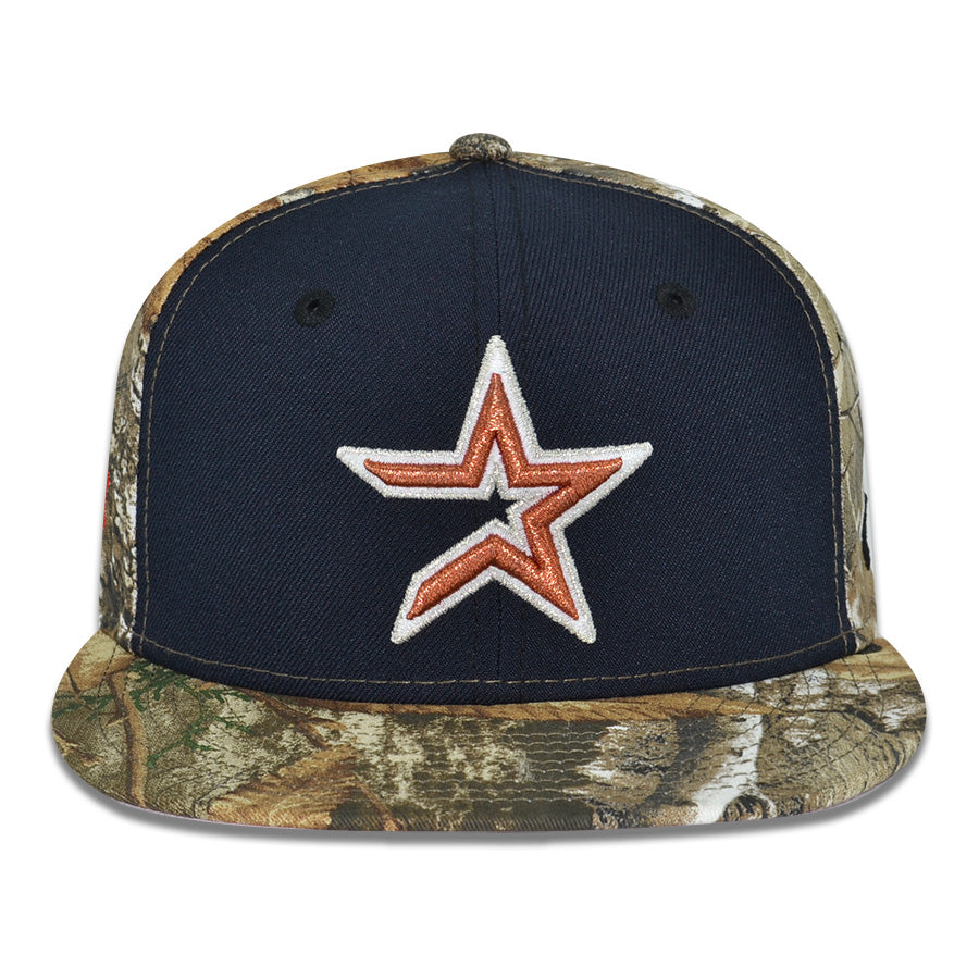 Houston Astros "LONE STAR ASTRO" Exclusive New Era 59Fifty Fitted Hat -Navy/Real Tree