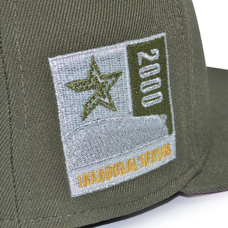 Houston Astros "OLIVE FLEX" Exclusive New Era 59Fifty Fitted Hat - Olive/Pinky UV