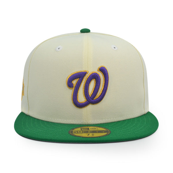 Washington Nationals 10th Anniversary Exclusive New Era 59Fifty Fitted Hat -Chrome/Green