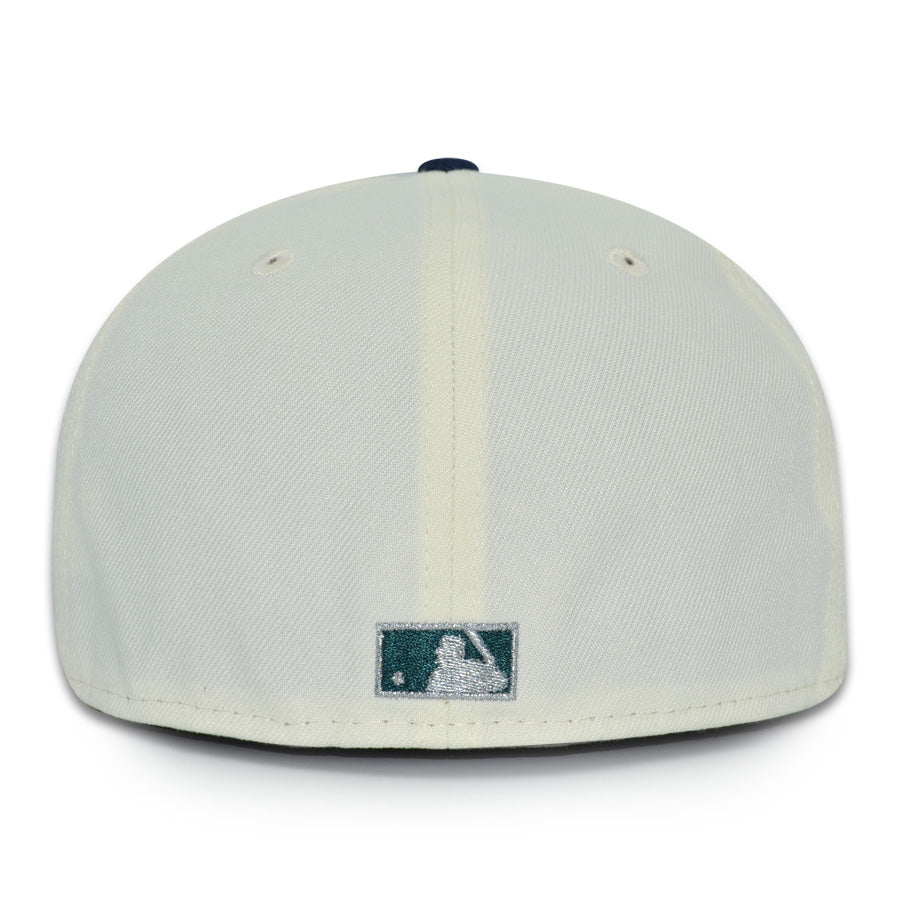 New York Yankees "BLUE STRIP" Exclusive New Era 59Fifty Fitted Hat - Chrome/Pine