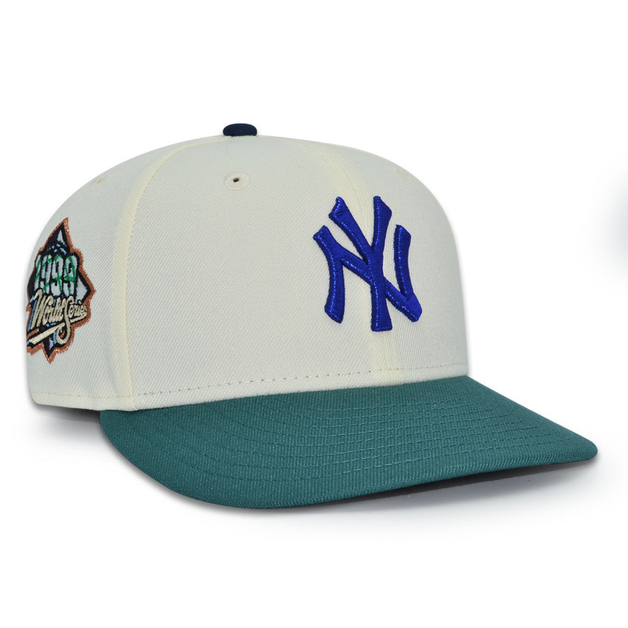 New York Yankees "BLUE STRIP" Exclusive New Era 59Fifty Fitted Hat - Chrome/Pine