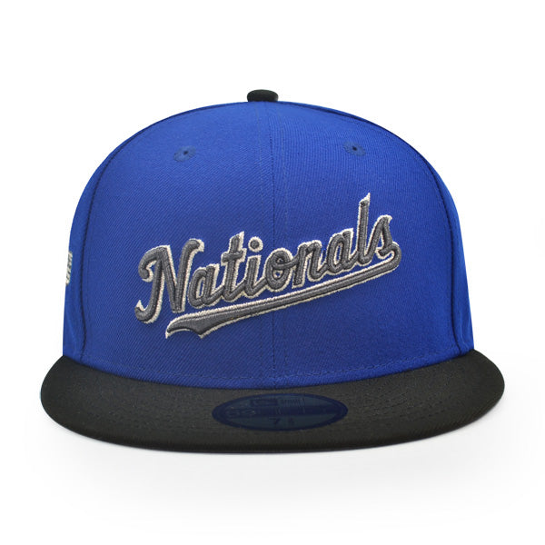 Washington Nationals 2019 World Series Champions Anniversary Exclusive New Era 59Fifty Fitted Hat -Royal/Black
