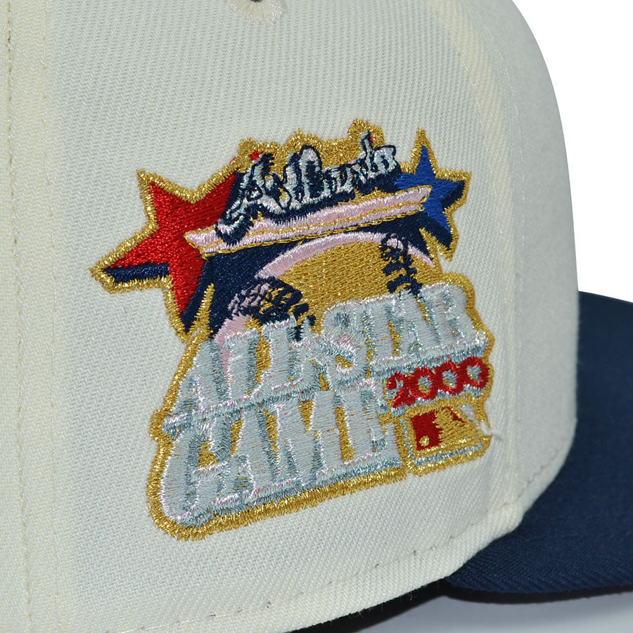 Atlanta Braves "AKAZA" Exclusive New Era 59Fifty Fitted Hat  - Chrome/Ocean Side