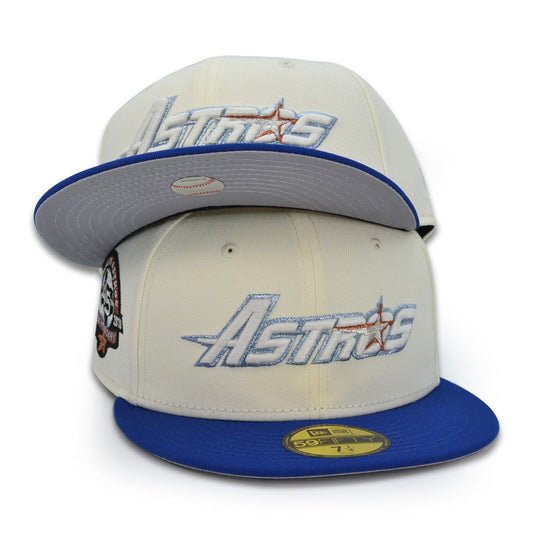 Houston Astros 45th Anniversary Exclusive New Era 59Fifty Fitted Hat - Chrome/Royal
