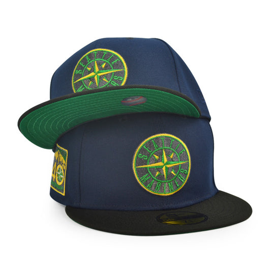 Seattle Mariners 40th ANNIVERSARY Exclusive New Era 59Fifty Fitted Hat - Navy/Black