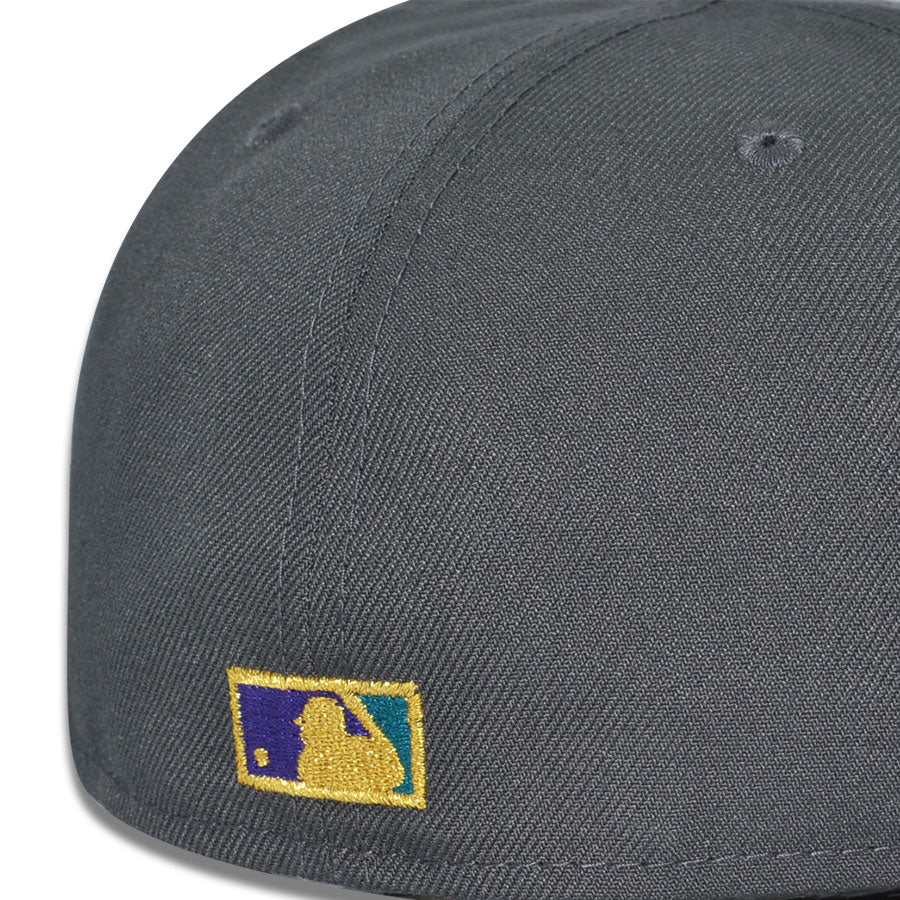 Florida Marlins "VICE CITY" Exclusive New Era 59Fifty Fitted Hat  - Graphite/Black