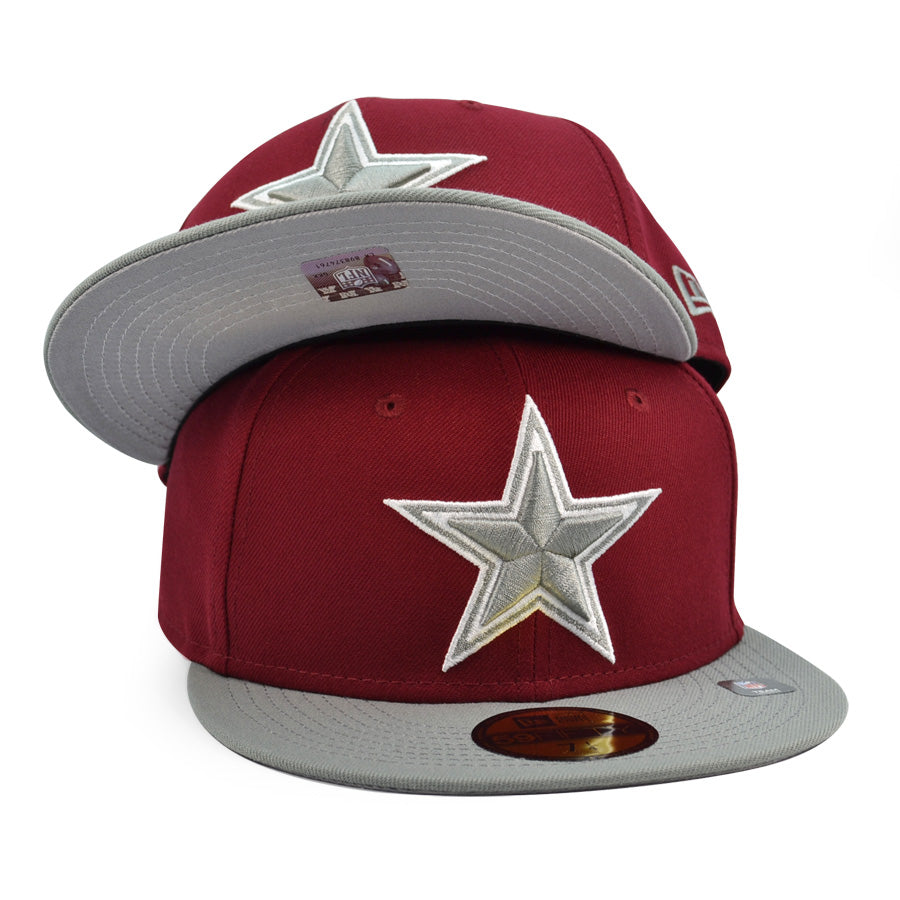 Dallas Cowboys New Era Exclusive 2Tone 59Fifty Fitted Hat - Redskin/Gray