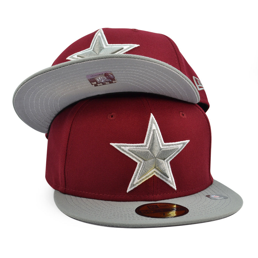 Dallas Cowboys New Era Exclusive 2Tone 59Fifty Fitted Hat - Redskin/Gray