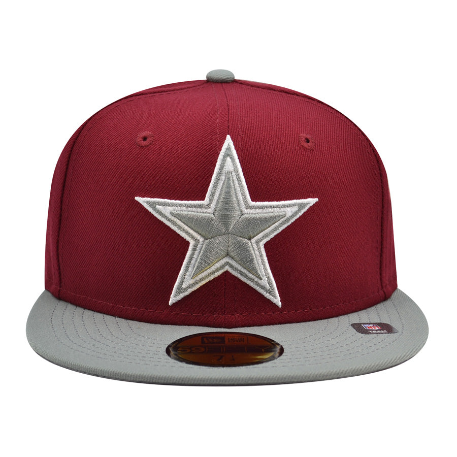 Dallas Cowboys New Era Exclusive 2Tone 59Fifty Fitted Hat - Redskin/Gray