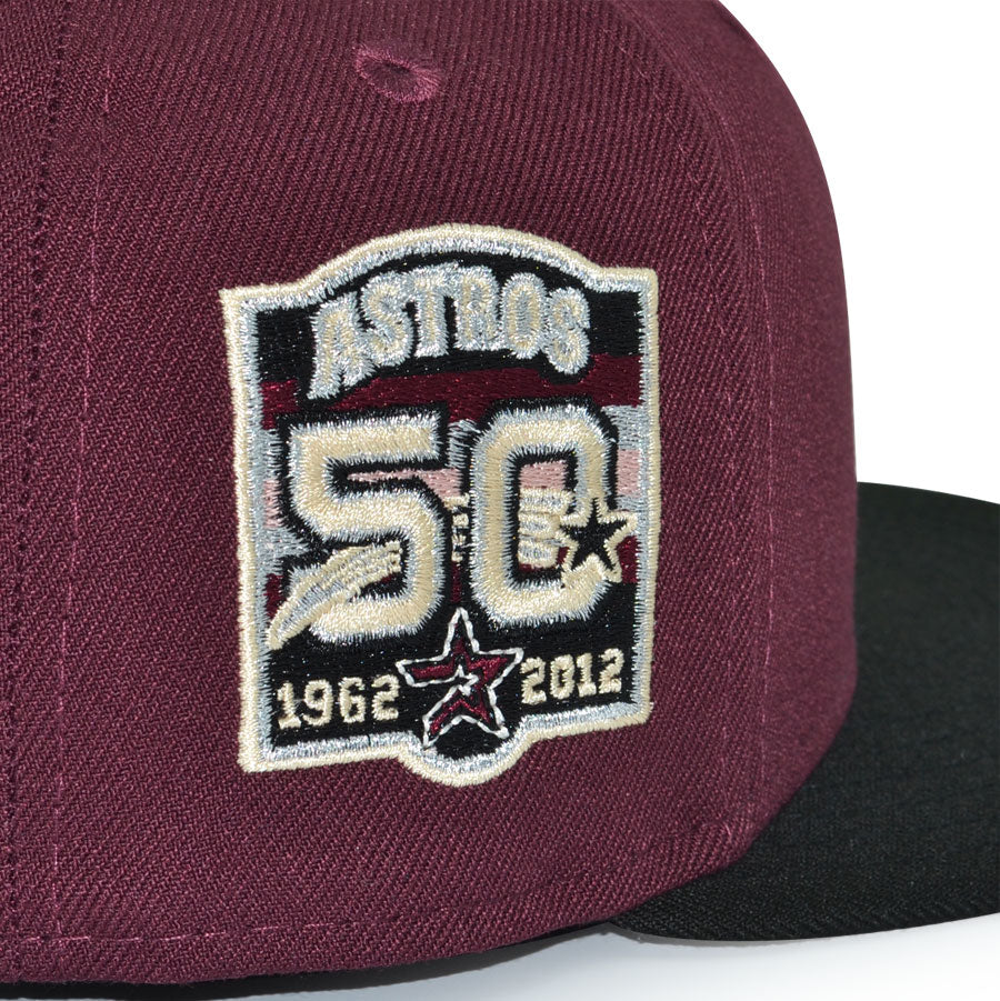 Houston Astros "W.Y.W.S" Exclusive New Era 59Fifty Fitted Hat - Maroon/Black