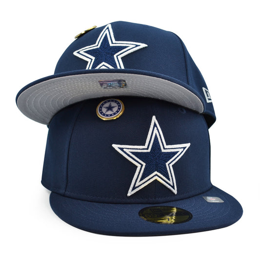 Dallas Cowboys New Era Exclusive PIN-FIT 59Fifty Fitted Hat - Navy