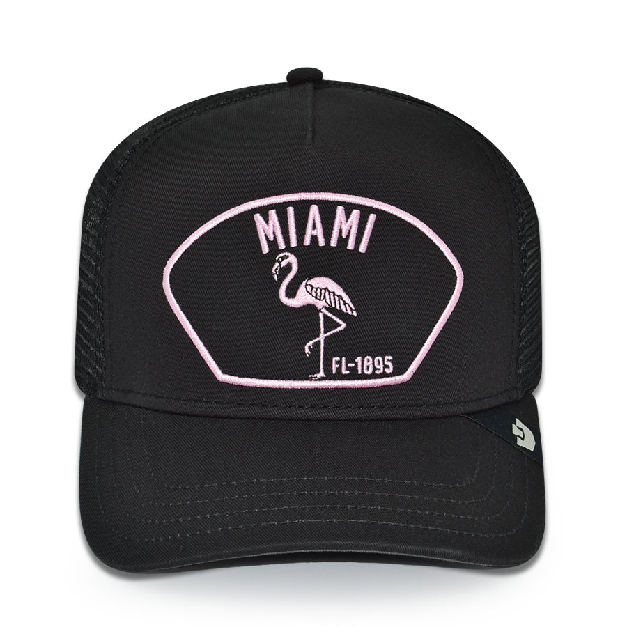 MIAMI VICE Goorin Bros Mesh Trucker Snapback Hat - Black