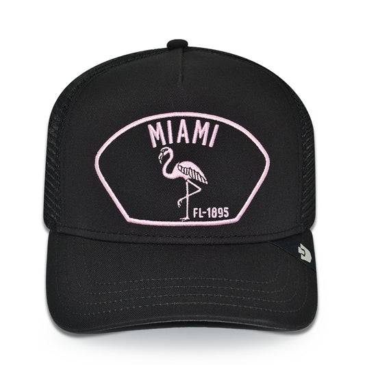 MIAMI VICE Goorin Bros Mesh Trucker Snapback Hat - Black