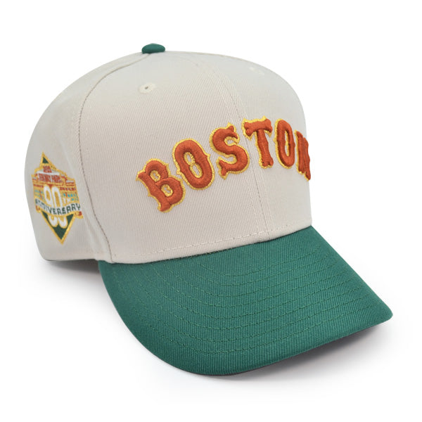 Boston Red Sox Fenway Park 90th Anniversary Exclusive New Era 59Fifty Fitted Hat - Stone/Green