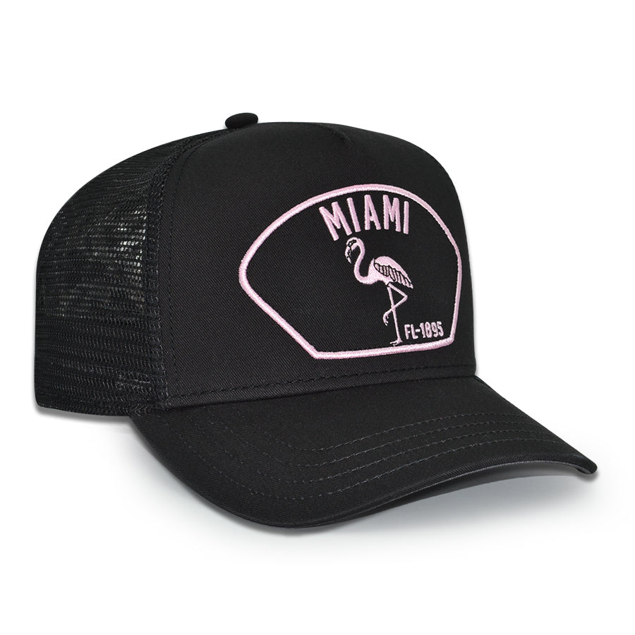 MIAMI VICE Goorin Bros Mesh Trucker Snapback Hat - Black