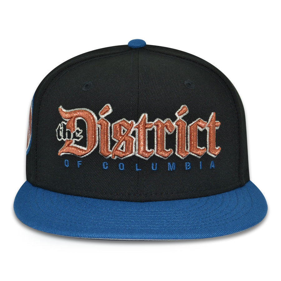 Washington Wizards "HOMETOWN" The District Exclusive New Era 59Fifty Fitted Hat -Black/Seashore