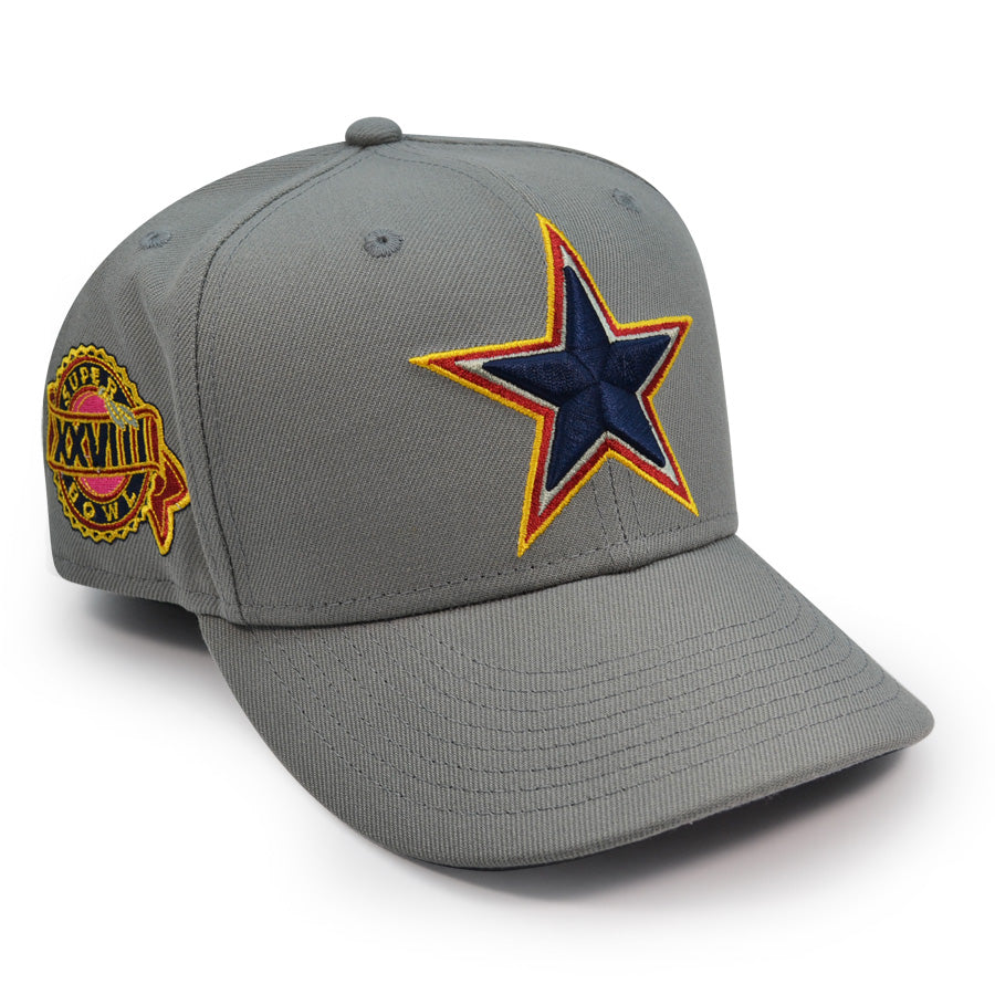 Dallas Cowboys New Era Exclusive SUPER BOWL XXVlll 59Fifty Fitted Hat - Gray