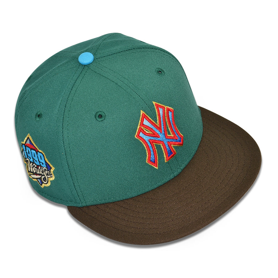 New York Yankees "NUEVAYOLLLL" Exclusive New Era 59Fifty Fitted Hat  - Emerald/Walnut