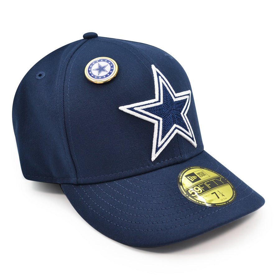 Dallas Cowboys New Era Exclusive PIN-FIT 59Fifty Fitted Hat - Navy