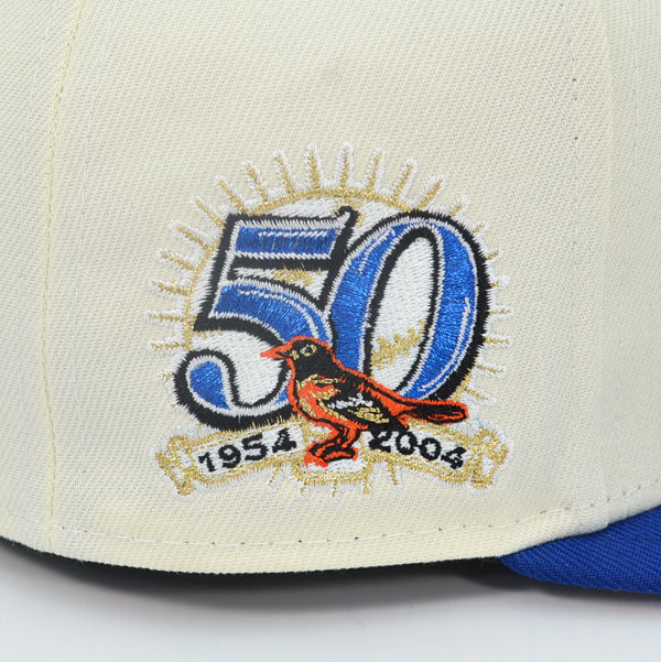 Baltimore Orioles 50th Anniversary Exclusive New Era 59Fifty Fitted Hat - Chrome/Royal