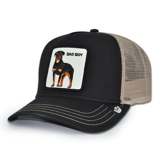 BAD BOY DAWG Goorin Bros Mesh Trucker Snapback Hat - Black