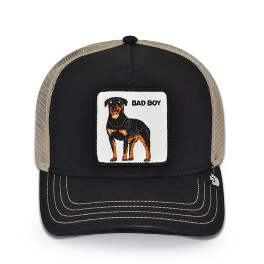 BAD BOY DAWG Goorin Bros Mesh Trucker Snapback Hat - Black