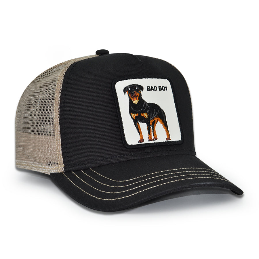 BAD BOY DAWG Goorin Bros Mesh Trucker Snapback Hat - Black