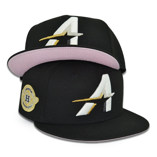 Houston Astros "CITY CONNECT PINKY" Exclusive New Era 59Fifty Fitted Hat - Black/Pinky UV