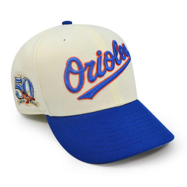 Baltimore Orioles 50th Anniversary Exclusive New Era 59Fifty Fitted Hat - Chrome/Royal
