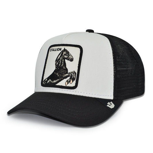 BLACK STALLION Goorin Bros Mesh Trucker Snapback Hat - Dust/Black