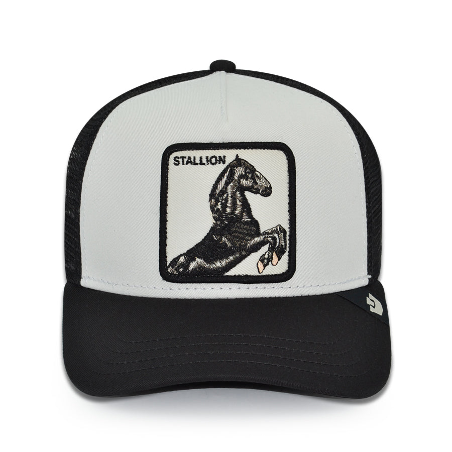 BLACK STALLION Goorin Bros Mesh Trucker Snapback Hat - Dust/Black