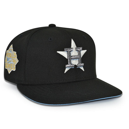 Houston Astros "BLACK 22' ICY" Exclusive New Era 59Fifty Fitted Hat - Black Icy