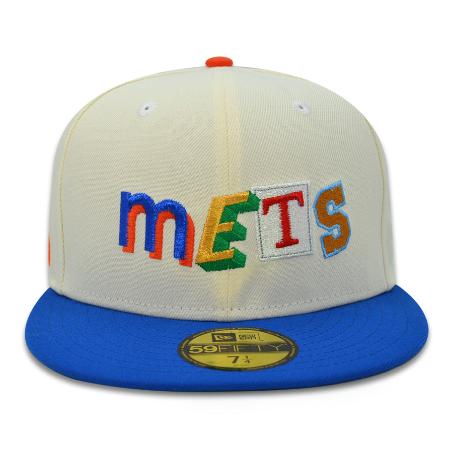 New York Mets Ransom 40th Anniv SHEA STADIUM Exclusive New Era 59Fifty Fitted Hat - Chrome/Royal