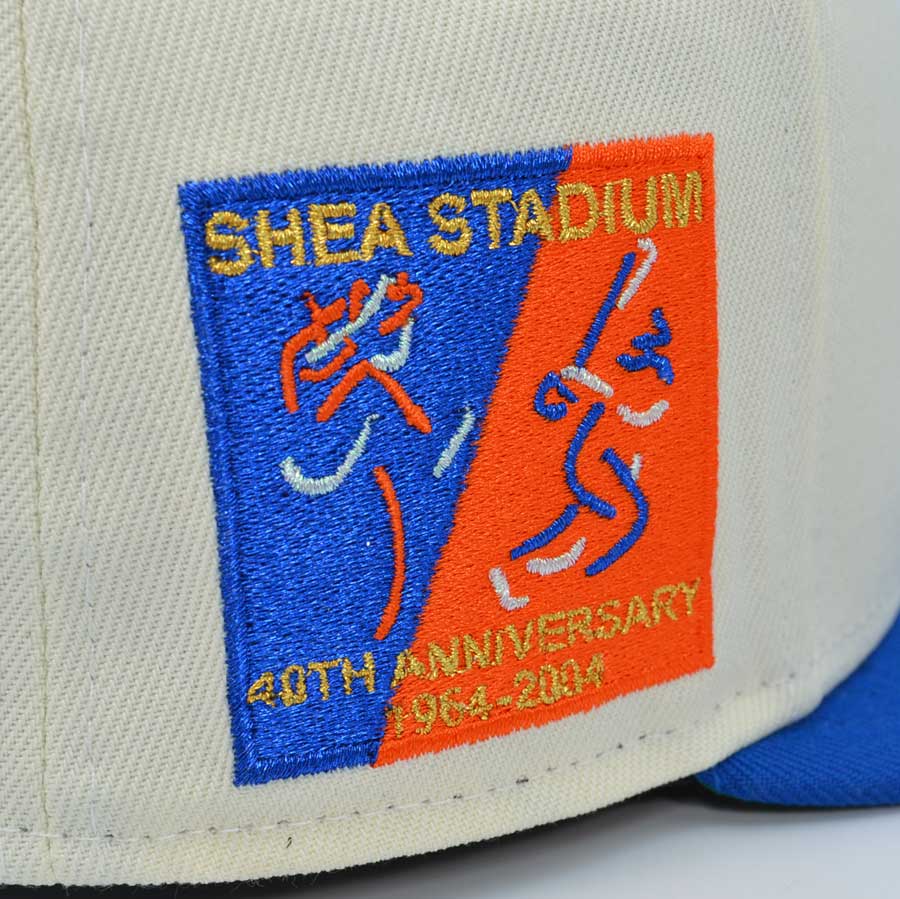 New York Mets Ransom 40th Anniv SHEA STADIUM Exclusive New Era 59Fifty Fitted Hat - Chrome/Royal