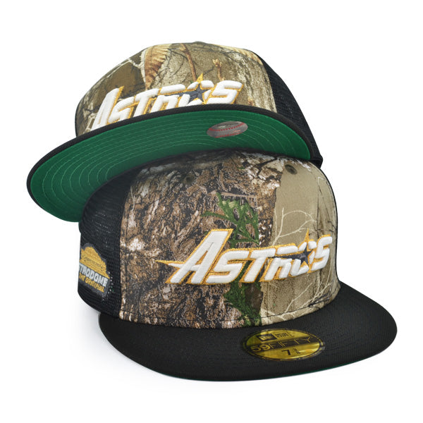 Houston Astros ASTRODOME Trucker Exclusive New Era 59Fifty Fitted Hat - Real Tree Camo/Mesh